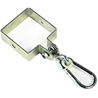 Gartenpirat Abrazadera Cuadrada Columpio- Gancho- Conector 9 x 9 cm